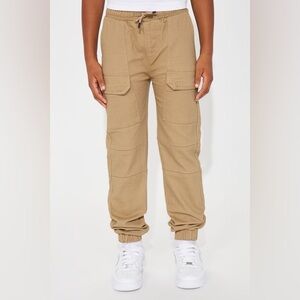 Tan Cargo Joggers